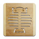 竹具匠心竹制方形镂空竹垫杯垫碗垫厨房隔热垫餐桌垫防滑防烫锅垫