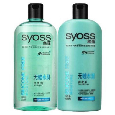 syoss丝蕴无硅水润洗发露500ml+润发乳500ml保湿补水控油图片