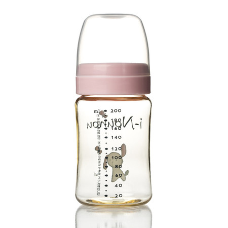 韩国原产i-Nounou婴幼儿奶瓶PES奶瓶树脂奶瓶200ml无奶嘴