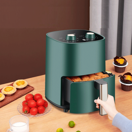 海尔 空气炸锅 家用3L大容量 多功能全自动薯条机智能电炸锅机械、触屏可选图片