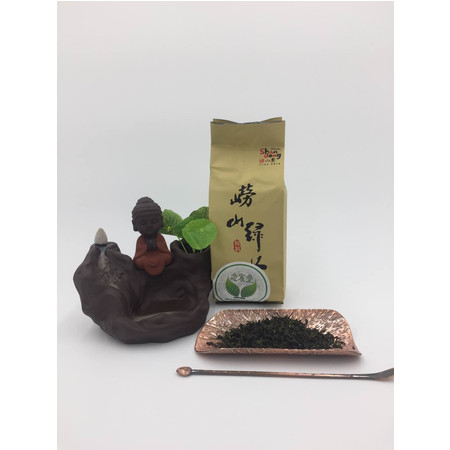 【青岛馆】姜丰寿 正宗崂山绿茶扁茶2018新茶特级春茶125g炒青青岛特产茶叶