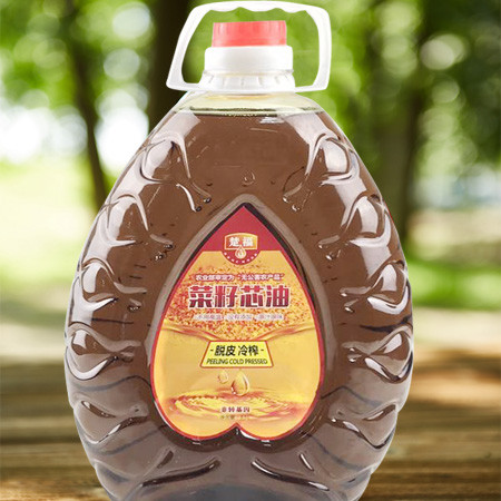 【仙桃富硒农产品】楚福/福盖乐/非转基因/脱皮冷榨/菜籽油3.5L