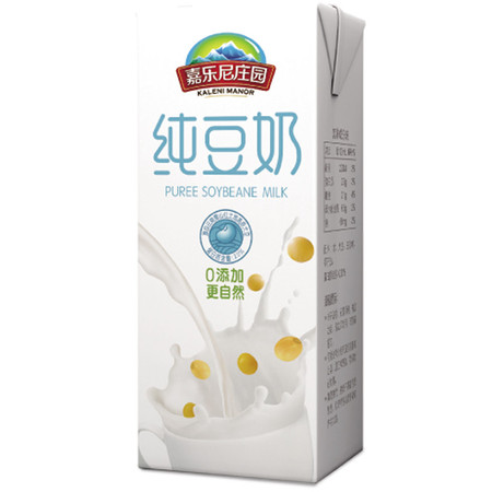 嘉乐尼庄园 纯豆奶 200ml*12/件