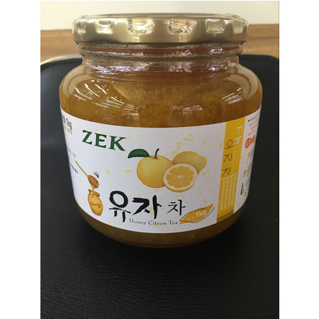 【威海馆】韩国原装进口ZEK蜂蜜柚子茶（果肉饮料）花茶冲调茶饮1Kg 包邮
