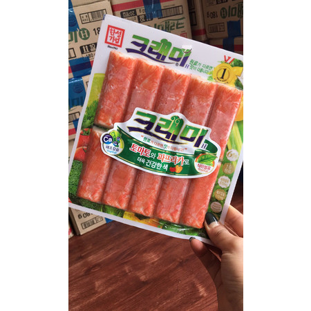 【威海馆】韩国进口即食韩星蟹肉棒蟹柳手撕寿司纯蟹肉180g*20包 整箱 包邮图片