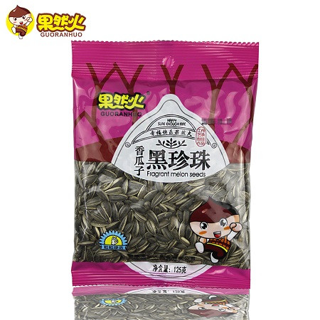 果然火黑珍珠瓜子奶香味小包装坚果炒货休闲零食125g