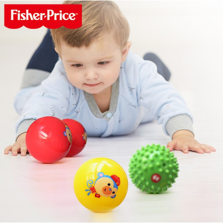 费雪(Fisher Price) 0-6月婴儿玩具球锻炼宝宝手部发育新生儿训练球套装