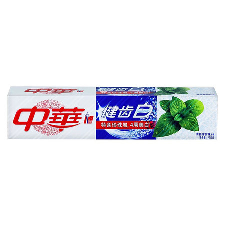 包邮中华健齿白牙膏90g*2支图片