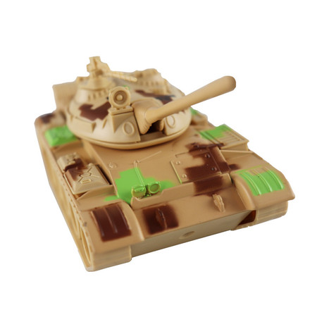 包邮伶俐宝仿真T99主战坦克 合金军事模型儿童玩具车回力灯光音乐360度旋转图片