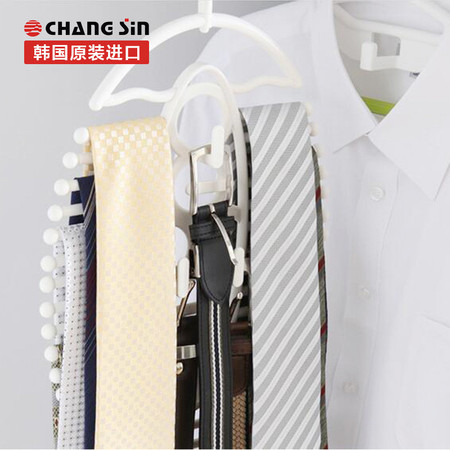 Changsin韩国进口简约防风无痕围巾皮带收纳多功能 领带架图片