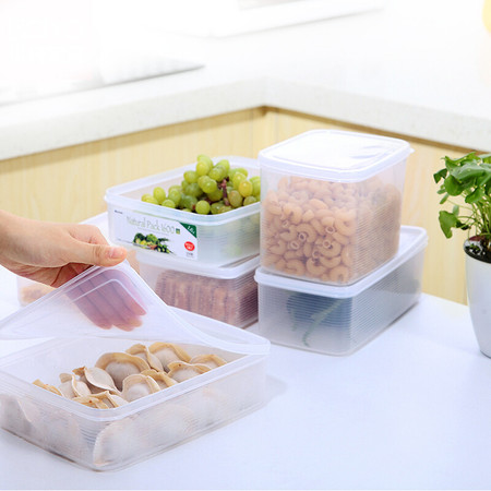 INOMATA 日本进口冰箱密封盒塑料保鲜盒冷藏盒食品收纳盒图片