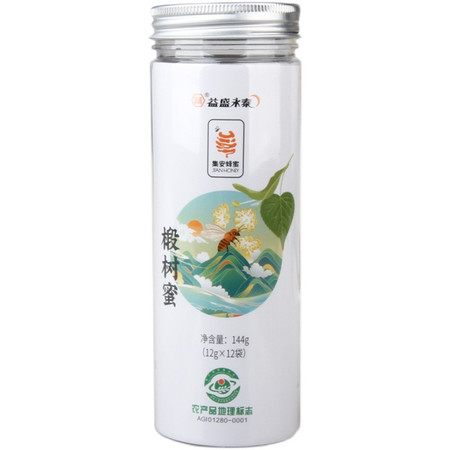 益盛永泰 集安蜂蜜椴树袋蜜12g*12袋/盒 （通化直播）