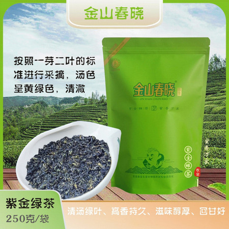 金山春晓 紫金绿茶  500g