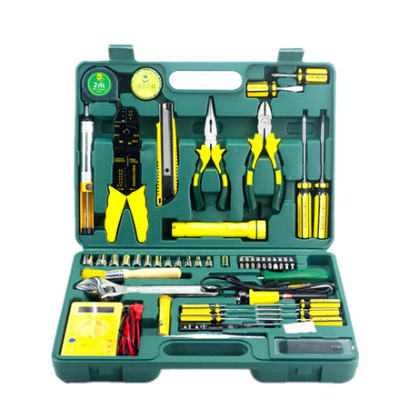 得力 维修手动五金工具组合套装工具箱DL1050  50件套
