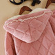 卡欧澜 新款珊瑚绒可爱女士睡衣加厚三层夹棉法兰绒套装