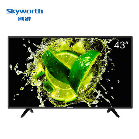 【湖南馆】创维（Skyworth） 43X6 43英寸智能网络彩电窄边酷开平板液晶电视 (黑色)
