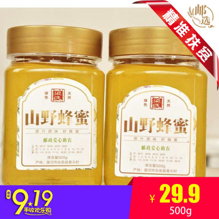 【孙吴扶贫产品】【孙吴】扶贫农特产孙吴山野蜜蜂绿色天然500g 包邮图片