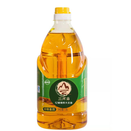 三河站12重精榨大豆油 900ml