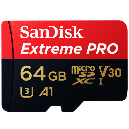 闪迪/SANDISK TF卡  64GB（读100MB/s 写90MB/s）至尊超极速存储卡图片