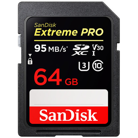 闪迪/SANDISK SD卡 64GB 读速95MB/s 写速90MB/s 至尊超极速 存储卡图片