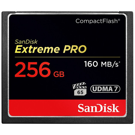 闪迪/SANDISK CF卡 256GB 读速160MB/s 写速150MB/s 至尊超极速 存储卡图片