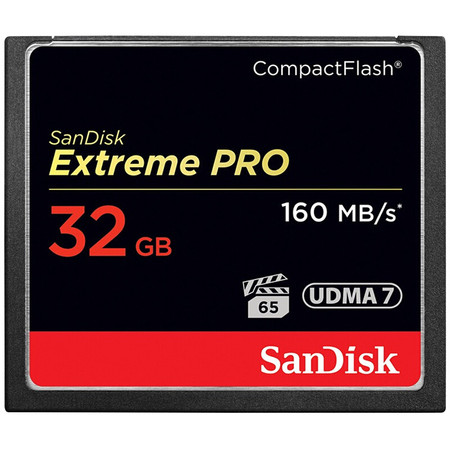 闪迪/SANDISK CF卡 32GB 读速160MB/s 写速150MB/s 至尊超极速 存储卡图片