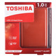 东芝（TOSHIBA）高端金属系列 1TB 2.5英寸 USB3.0移动硬盘 金典红