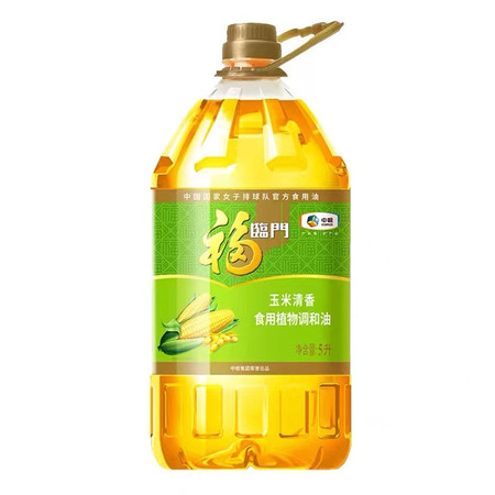 福临门 玉米清香食用调和油5L*3瓶图片