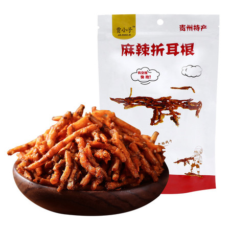 贾小子 黔南 贵定【麻辣折耳根（鱼腥草）】100g/袋*2包装 香辣酥脆 休闲小零食图片