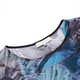 法米姿  夏季新款时尚印花蝙蝠衫性感透视宽松雪纺上衣打底衫 37025