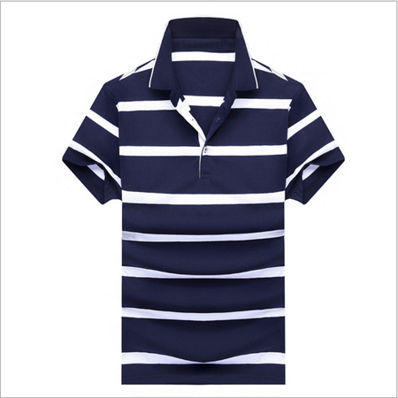 博纳罗蒂  男式短袖T恤男士Polo衫男青年条纹休闲短袖夏季新款半袖P1817