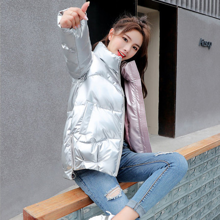 2020冬装新款女式韩版面包服立领棉袄外套