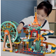 育儿宝 儿童拼装积木摩天轮滑道城堡宝宝幼儿园早教益智玩具