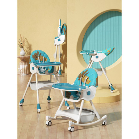 豪威 宝宝餐椅升级款脚踏儿童餐椅婴儿吃饭便捷式餐桌椅子图片