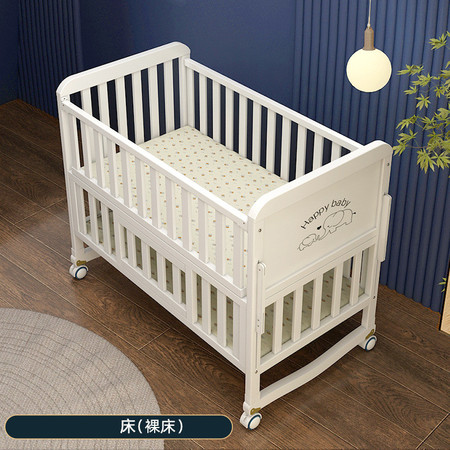 豪威 婴儿床实木环保欧式多功能拼接大床宝宝bb可移动新生儿图片