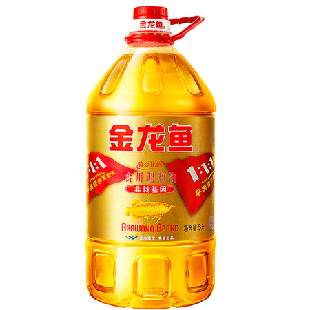 金龙鱼 非转基因黄金比例食用调和油5L 食用油图片