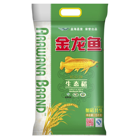 金龙鱼 生态稻5kg东北大米 蟹稻共生 盘锦大米