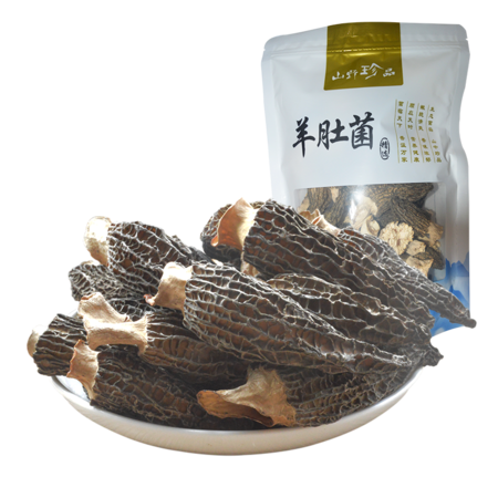 何家乐 羊肚菌干货福建特产农家75g