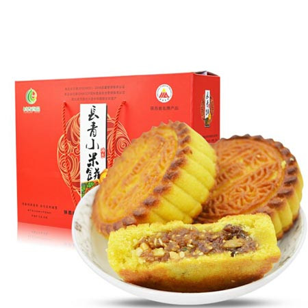 陕北大大 陕北长青小米月饼1.3kg20粒陕北特产零食蛋糕糕点图片