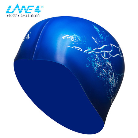 羚活LANE4品牌硅胶泳镜 男女通用 跳水图案舒适贴合防水硅胶泳帽图片