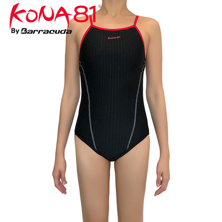 美国巴洛酷达KONA81系列 细肩带挖背背抗UV连身三角女士泳衣01/18