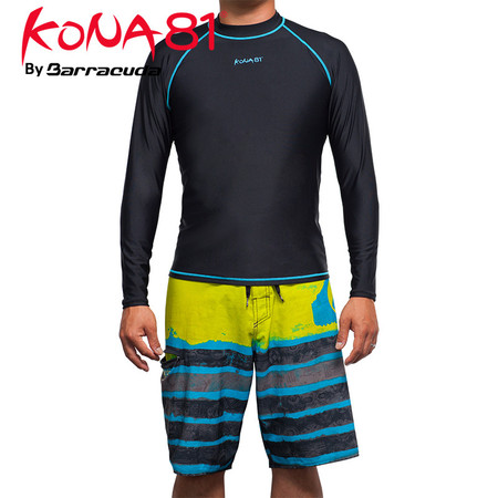 美国巴洛酷达KONA81系列男士抗UV上衣 吸汗快干抗紫外线上衣AQ03黑色
