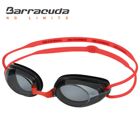 巴洛酷达DR.B系列近视泳镜 高清防雾防水度数泳镜#2195红色图片