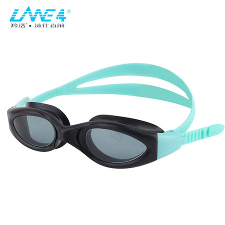 LANE4羚活新款青少年泳镜 7-15岁青少年适用 一体成型CP镜片防水防雾泳镜A954