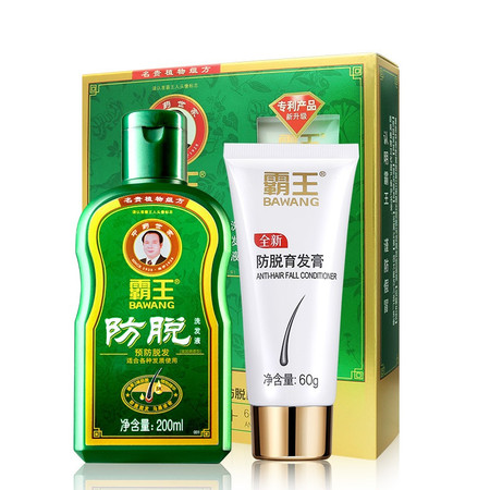 霸王 防脱发洗发套装  男女士增发密发防脱洗发液200ml  防脱育发膏60g图片