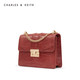 CHARLES&KEITH 小ck包 金属方扣饰链条斜背包CK2-21200002-4