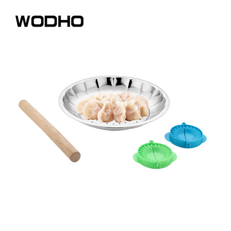 万德霍/WODHO 团团圆圆饺子盘套装图片