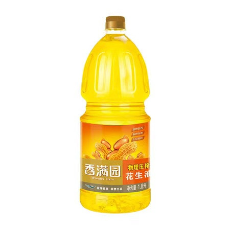 香满园 （隆安）压榨一级花生油1.8L*4