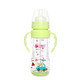 运智贝双层玻璃奶瓶宽口径婴儿用品奶瓶宝宝带吸管手柄喝水奶瓶