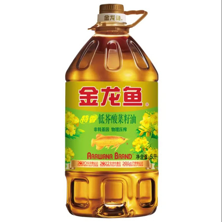 金龙鱼 特香菜籽油5L/桶非转基因物理压榨低芥酸家用炒菜食用油图片